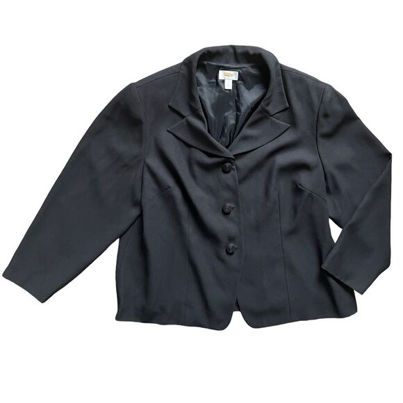 Talbots Jackets & Blazers - Talbots Woman Black Blazer Size 24 EUC